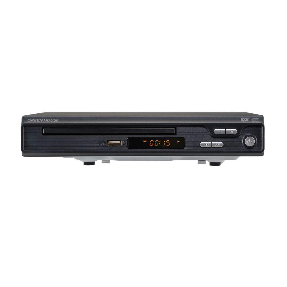 グリーンハウス HDMI対応 据え置き型DVDプレーヤー GH-DVP1J-BK テレビ・AV機器 ホームセンター通販【カインズ】