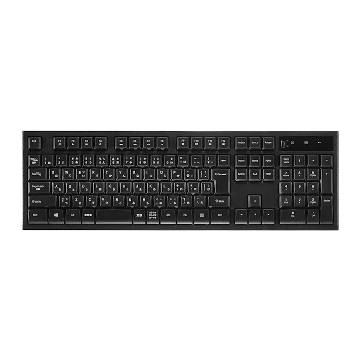 グリーンハウス 無線式キーボード ブラック GH-KBLMTA-BK