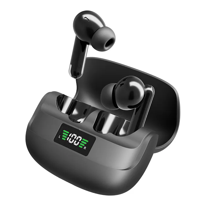 ワイヤレスイヤホン ノイズキャンセル クロ GH-TWSW-BK