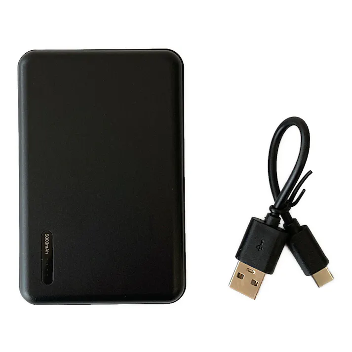 モバイルバッテリー 5000mAh ブラック GH-BTX50-BK