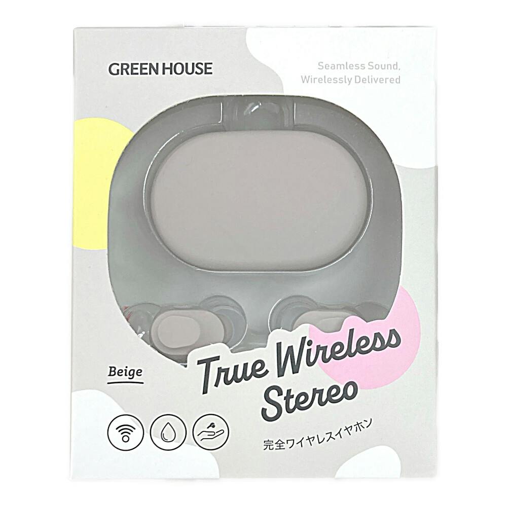 完全ワイヤレスイヤホン SBC ベージュ GH-TWSY-BE | AVパーツ