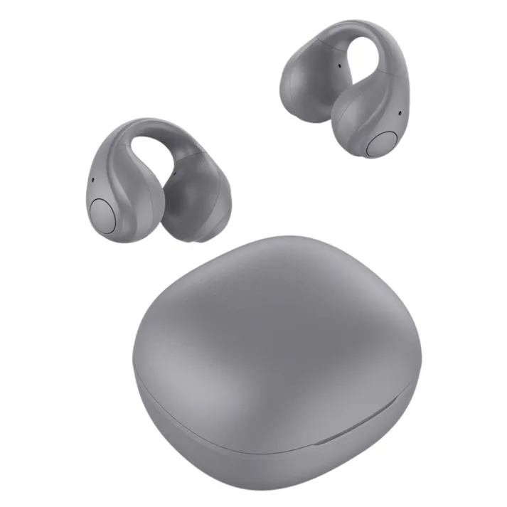 オープンイヤー ワイヤレスイヤホン イヤーカフスタイプ グレー GH-OWSB-GY