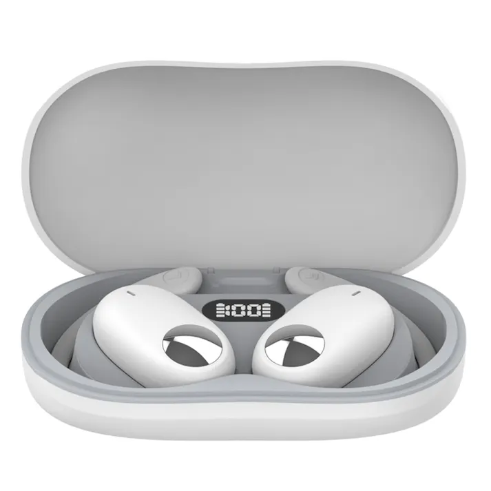 オープンイヤー ワイヤレスイヤホン イヤーフックタイプ ホワイト GH-OWSA-WH