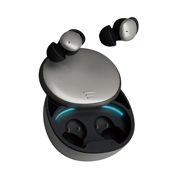 完全ワイヤレスイヤホン 寝ながらタイプ シルバー GHTWEASV