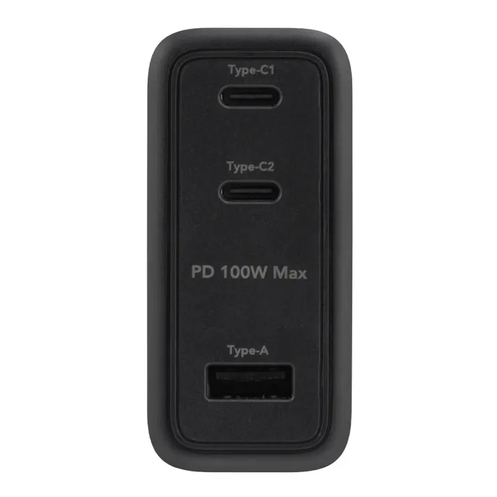 USB-AC充電器 3ポート PD100W対応 ブラック GH-ACU3PC-BK