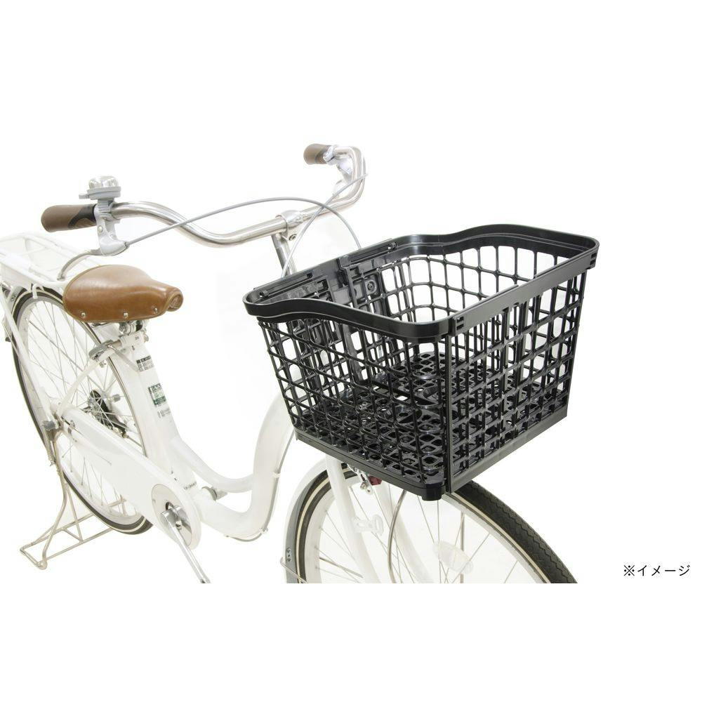 左右に広がるスライド前バスケット ブラック FB-060K | 自転車用カゴ
