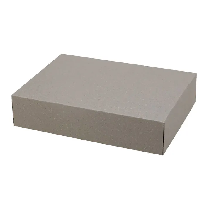 収納 フタ付きBOX グレー M