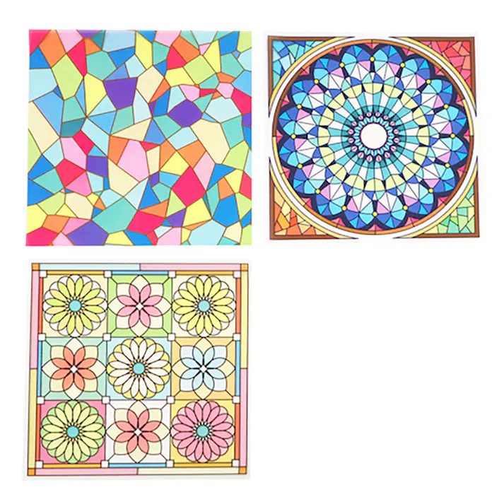 クリアデザインシート ステンドグラス 12枚入