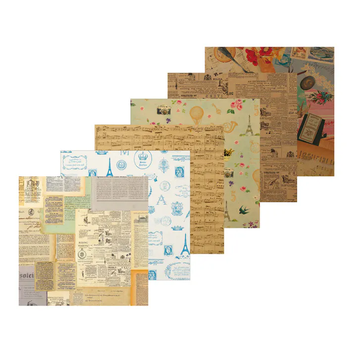 デザインペーパー アンティーク 縦15cm 横15cm