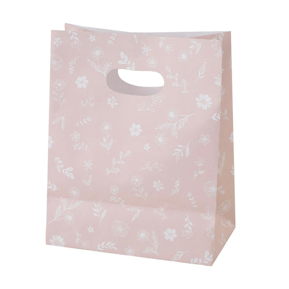 小判抜き 角底BAG フラワー ピンク