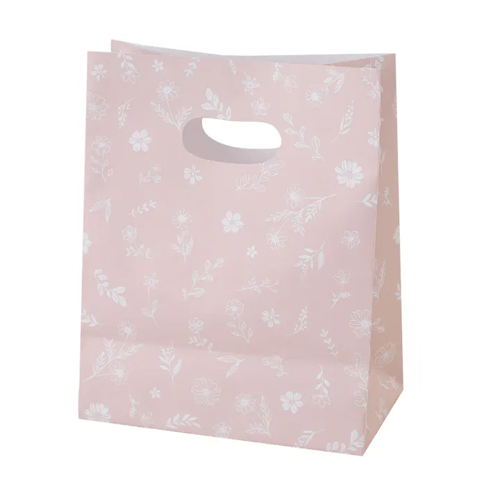 小判抜き 角底BAG フラワー ピンク