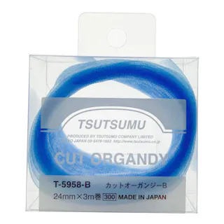 カットオーガンジー ブルー