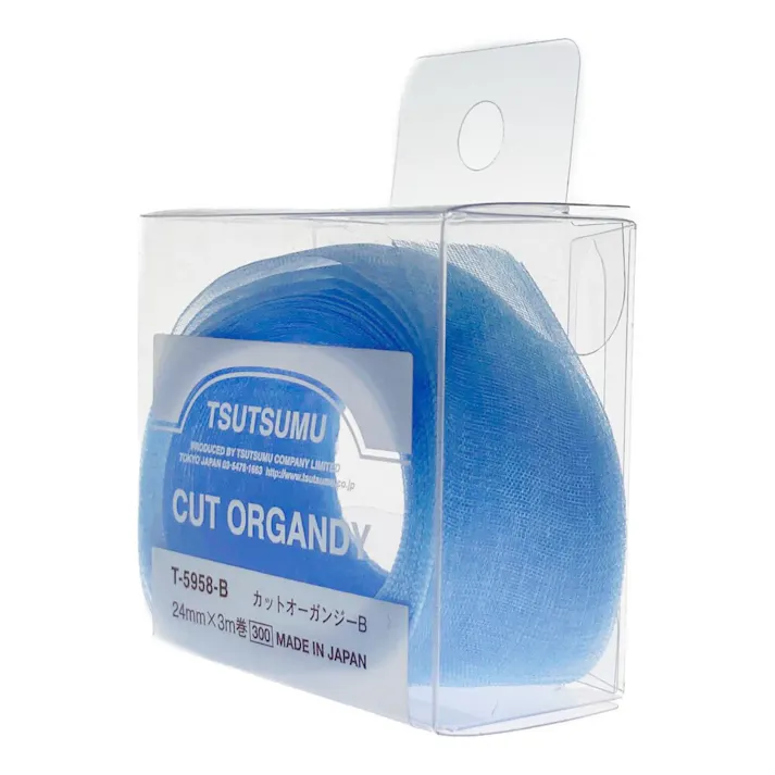 カットオーガンジー ブルー
