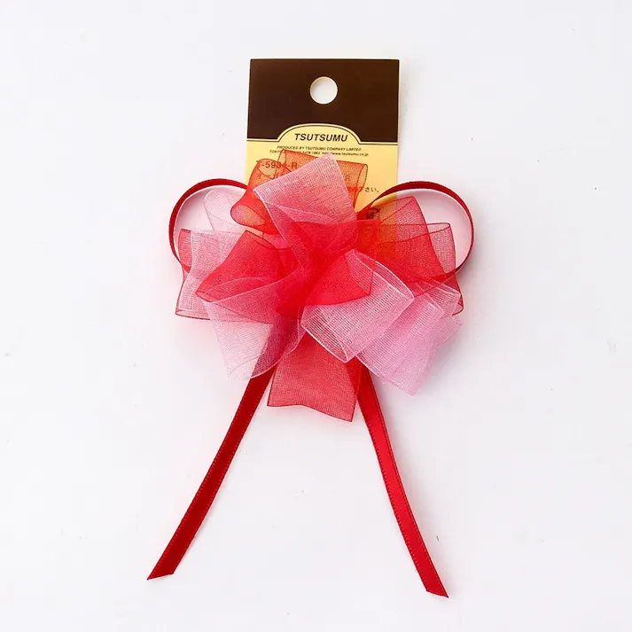 包む オーガンジーボウリボン レッド