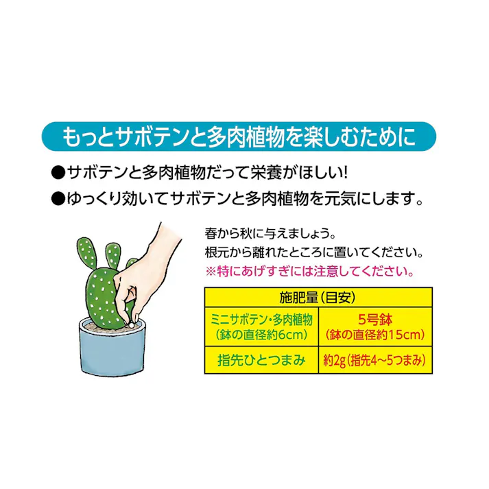 サボテン・多肉植物の肥料 150g