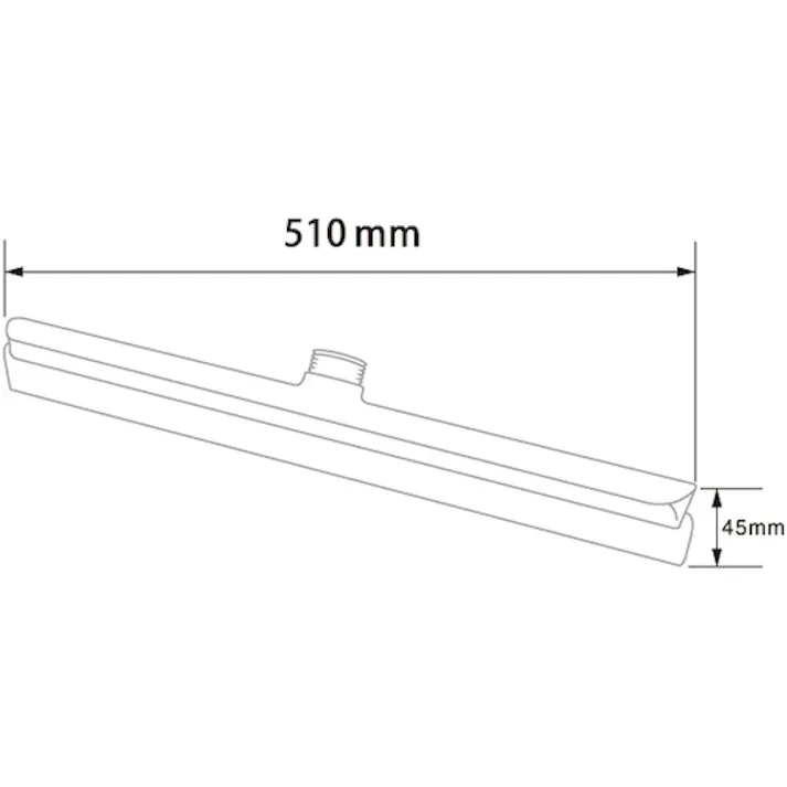 【CAINZ-DASH】バーテック バーキュートプラス スクイージー ヘッド 500mm 赤 BCP-OPSSH5R HACCAP対応 69485003【別送品】