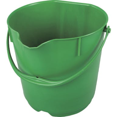 【CAINZ-DASH】バーテック バーキュートプラス　カラーバケツ　１５Ｌ　緑　ＢＣＰ－ＣＢ１５Ｇ 69801015【別送品】