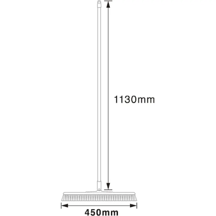 【CAINZ-DASH】バーテック バーキュートプラス 衛生管理用ほうき 幅広タイプ ハード緑5 BCP45-40SUS-HG 5P※ 62614405【別送品】