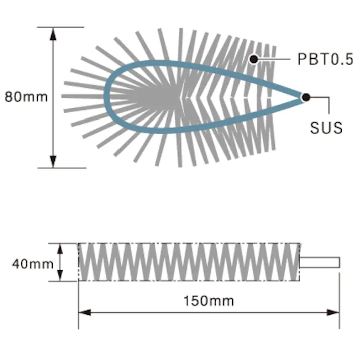 【CAINZ-DASH】バーテック バーキュートプラス 衛生管理用たわし Mサイズ ハード赤 BCPTA-MHR 62806101【別送品】