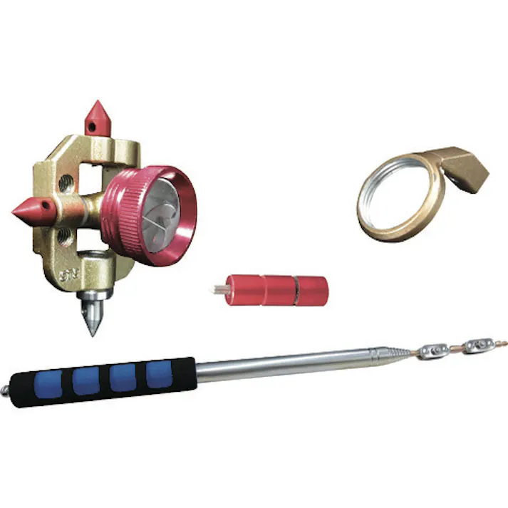 【CAINZ-DASH】STS セオドライト マイクロプリズム0.5インチ チルト&伸縮棒フルセット MCP-0.5F&RAT-2000 MCP-0.5F & RAT-2000【別送品】