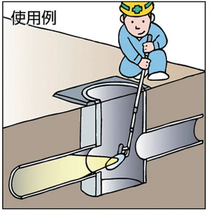 【CAINZ-DASH】STS ライト付点検ミラー2型 8-M2-M【別送品】