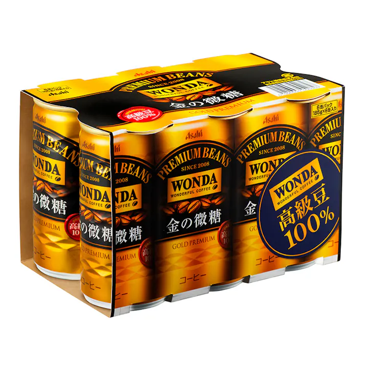 ワンダ金の微糖 185g×6
