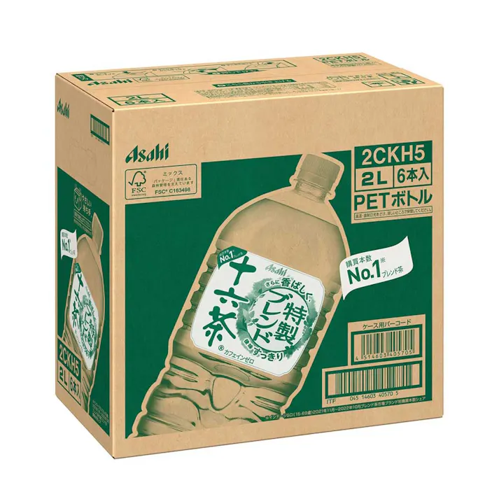 【ケース販売】アサヒ飲料 十六茶 2L×6本