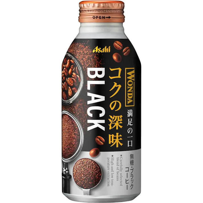 【ケース販売】アサヒ飲料 ワンダ コクの深味 ブラック 400g×24本 (販売終了)