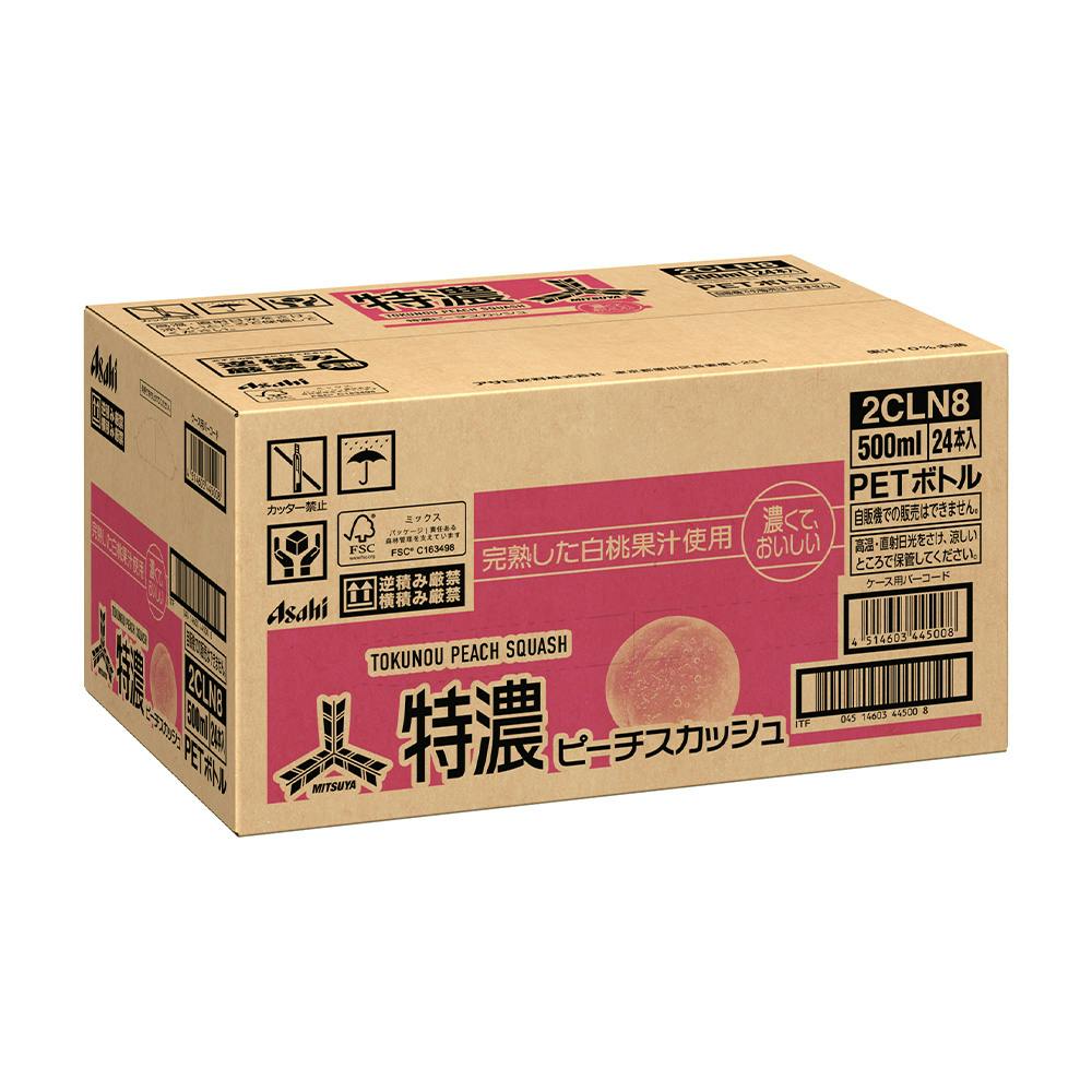 ケース販売】アサヒ飲料 三ツ矢 特濃ピーチスカッシュ 500ml×24本