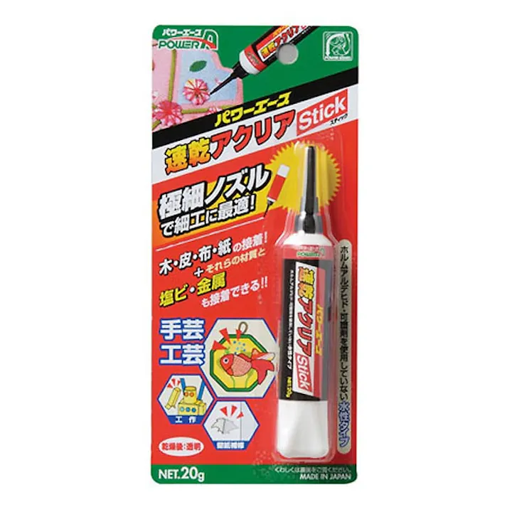 アルテコ 多用途水性接着剤 パワーエース 速乾アクリアスティック PA-A03 20g(販売終了)