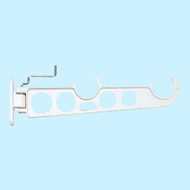 スイング物干金物 縦型 380ｍｍ ホワイト