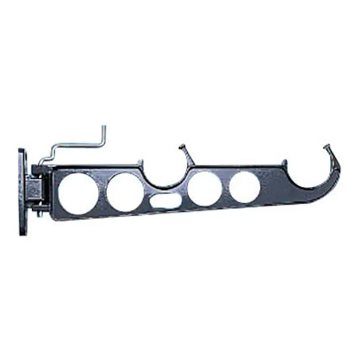 スイング物干 縦型ベースタイプ 380mm ブラック