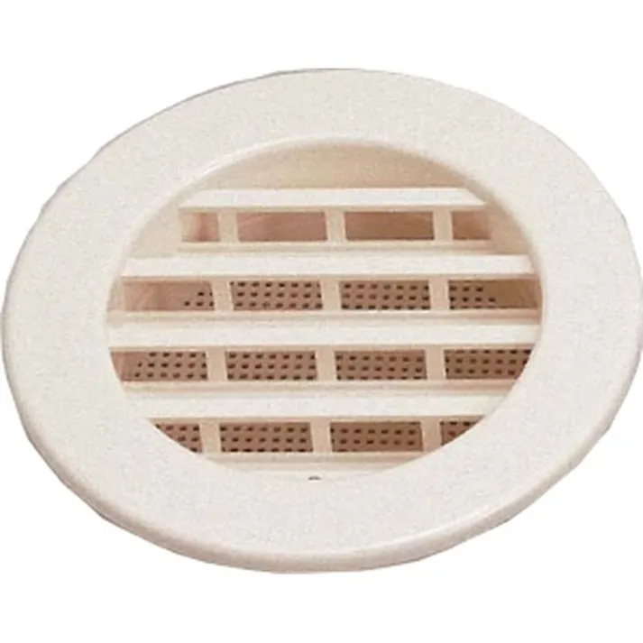 K印 PC丸型ガラリ 100mm シルバーグレー 網無し