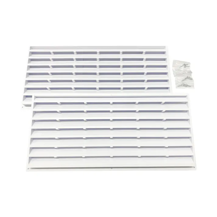 PCドア用ガラリ 170×380mm ホワイト