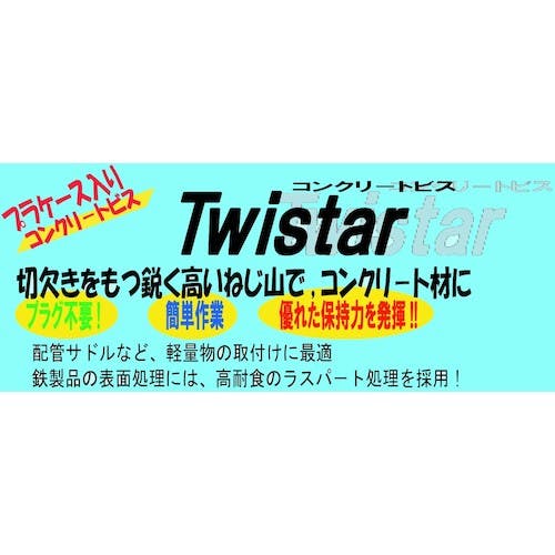 コクブ ツイスター サラ頭 5x45 SUS410/パシペート処理 シャープポイント 高低ねじ山(60本入) FCS-5045P プラグレスアンカー(サラ頭) コクブ ツイスター サラ頭 5x45 SUS410/パシペート処理 シャープポイント 高低ねじ山(60本入) FCS-5045P プラグレスアンカー(サラ頭)