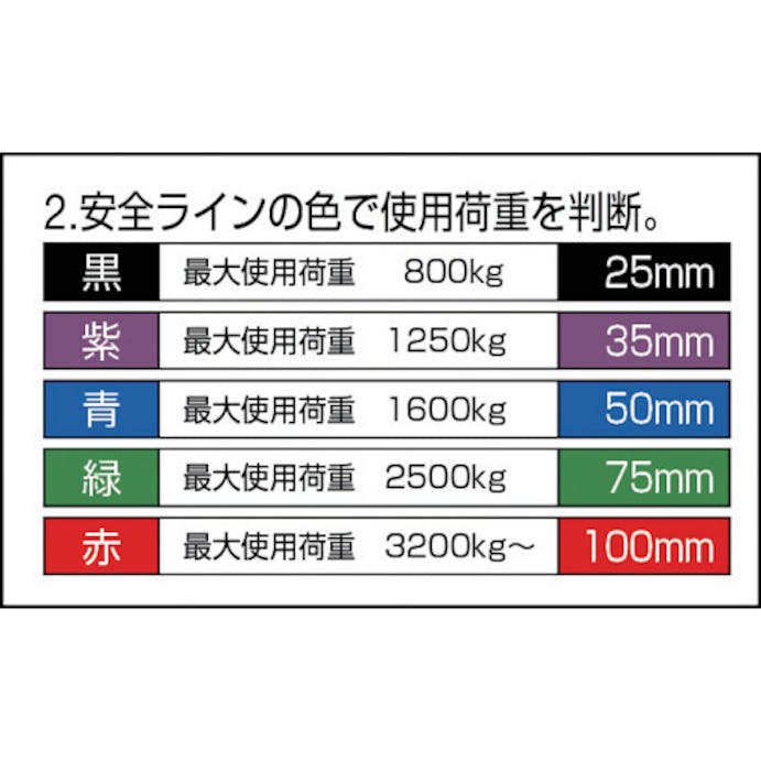 【CAINZ-DASH】田村総業 ベルトスリング　Ｐタイプ　３Ｅ　２５×０．５ PE0250050【別送品】