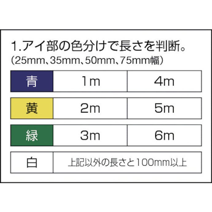 【CAINZ-DASH】田村総業 ベルトスリング　Ｐタイプ　３Ｅ　２５×０．７ PE0250070【別送品】