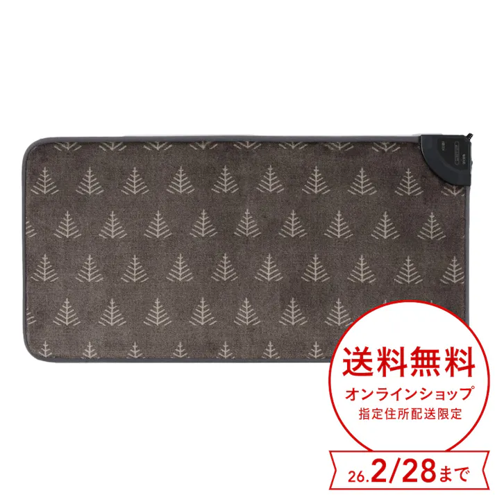 電気ミニマット 40×80cm ツリー柄 VWM801H-HK