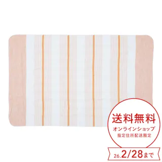 電気毛布 敷き 130×80cm オレンジ/ボーダー柄 VWS401H-DB
