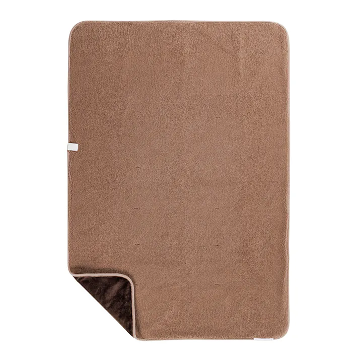 電気毛布 シープボア 掛け敷き 188×130cm ブラウン CWB551G-BM