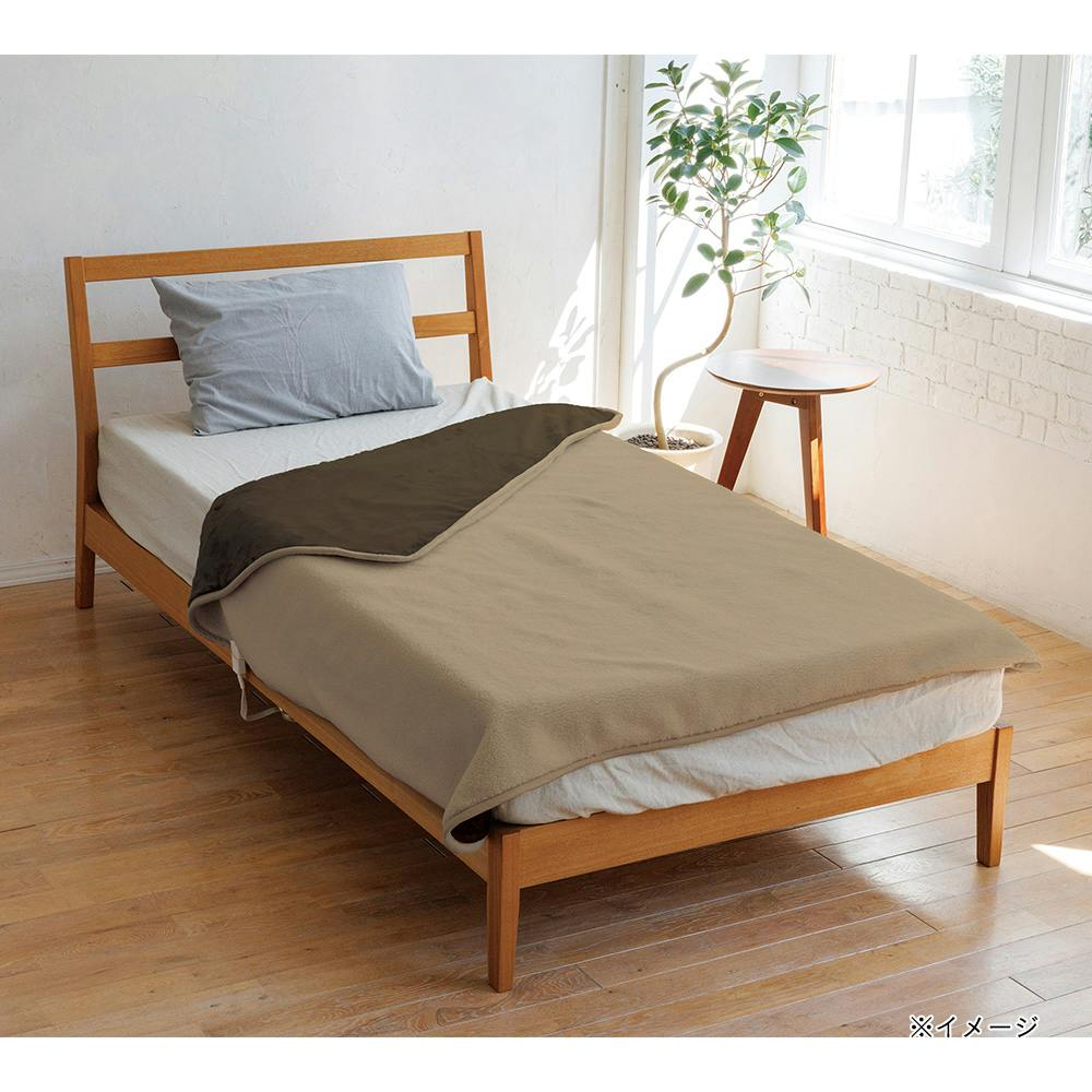 電気毛布 シープボア 掛け敷き 188×130cm ブラウン CWB551G-BM | 空調