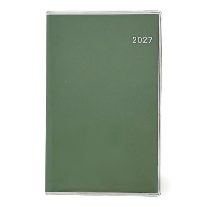 高橋書店 2027年1月始まり T’beauインデックス3 手帳判 ウィークリーホリゾンタル グリーン