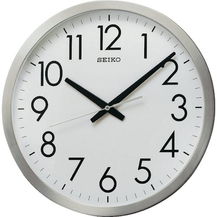 【CAINZ-DASH】セイコータイムクリエーション クオーツ掛時計　オフィスクロック　直径３５０×３４　金属枠 KH409S【別送品】