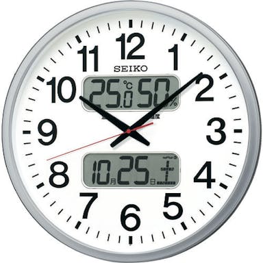【CAINZ-DASH】セイコータイムクリエーション 大型電波掛時計 KX237S【別送品】
