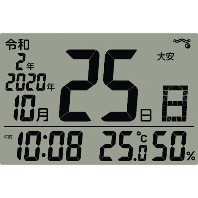【CAINZ-DASH】セイコータイムクリエーション 和暦表示付き電波時計 SQ442B【別送品】