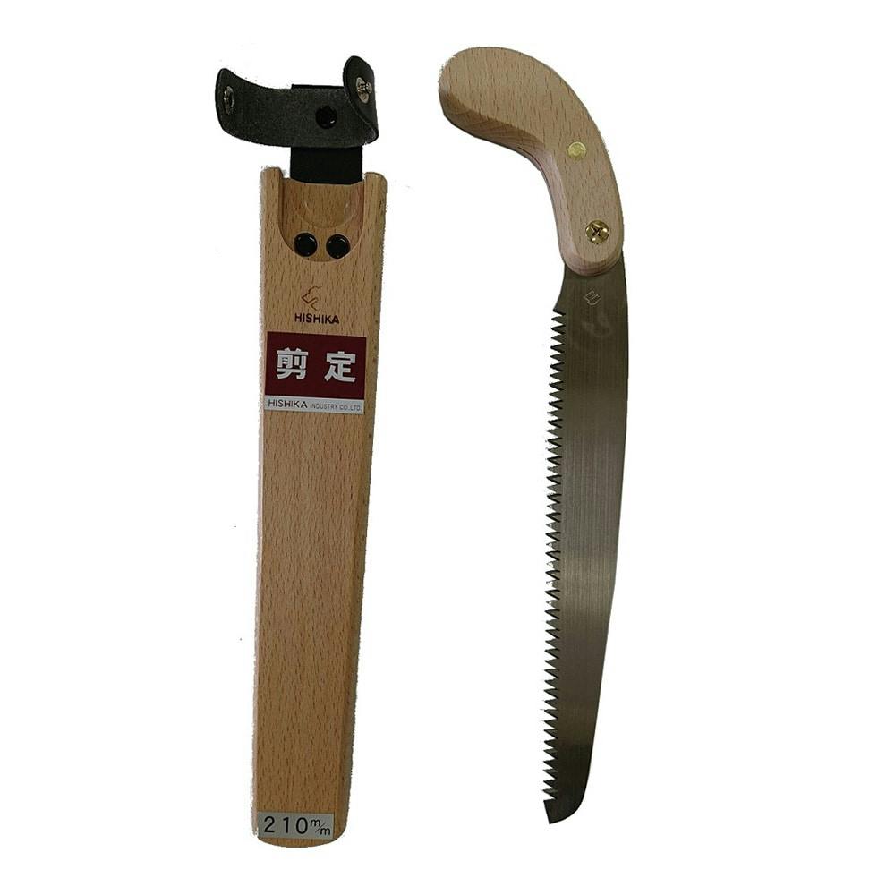 ヒシカ工業 サヤ付剪定鋸 210mm 剪定鋸(のこぎり) ヒシカ工業 サヤ付剪定鋸 210mm 剪定鋸(のこぎり)