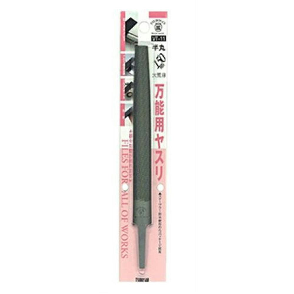 TSUBOSAN 万能ヤスリ 半丸 大荒目 柄無し 150mm VT11