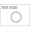 【CAINZ-DASH】ツボサン 鉄工ヤスリ　３００ｍｍ　丸　荒目 MA300-01【別送品】