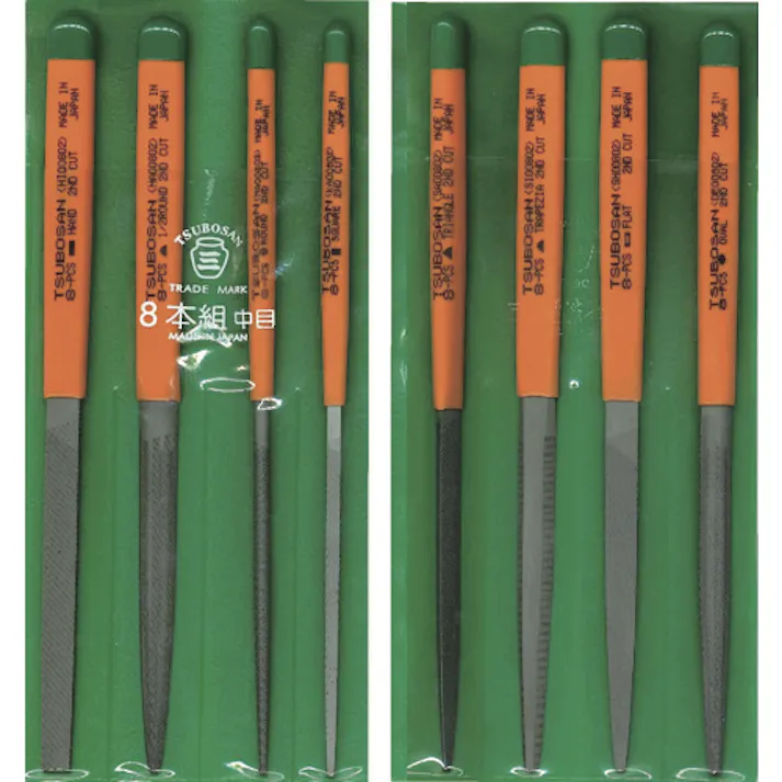 【CAINZ-DASH】ツボサン 組ヤスリセット8本組 中目 ST008-02【別送品】