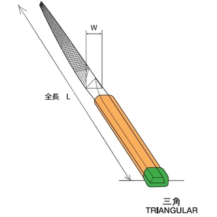 【CAINZ-DASH】ツボサン 組ヤスリ 10本組 三角 荒目 SA010-01【別送品】